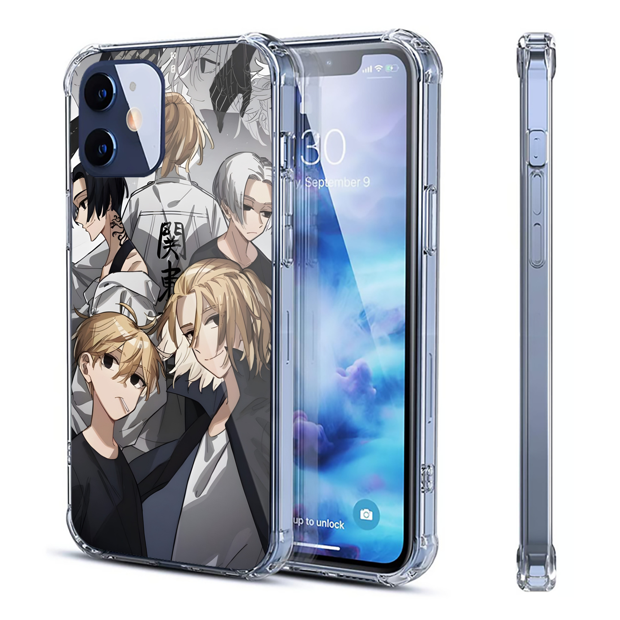 （画像用） 東京リベンジャーズ Tokyo Revengers 【iPhone 12シリーズ対応】透明スマホケース（クリアソフトケース）